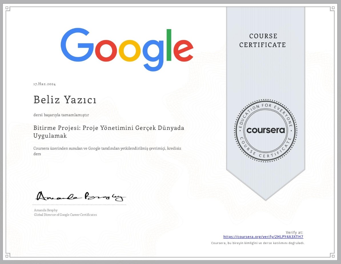 PM6 Certificate
